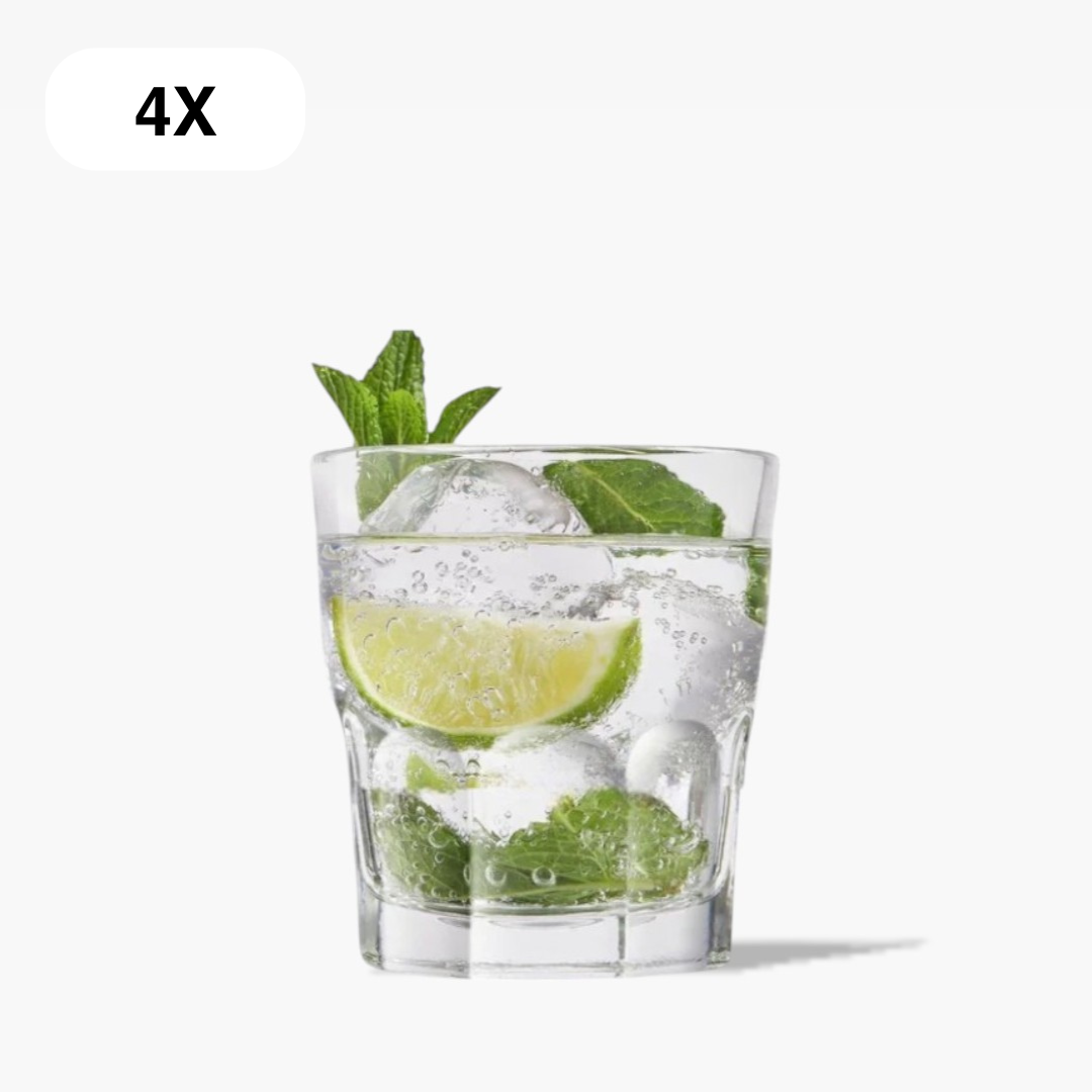 Drinkglazen - 290ml - 4 Stuks - Drinkglas - Limonadeglazen - Glas - Hoogwaardige kwaliteit - Glazenset - Drinkglazen